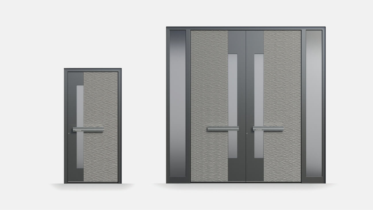 double front door dimensions