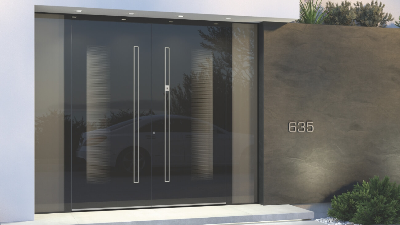 Front doors with side panels make your entrance brighter