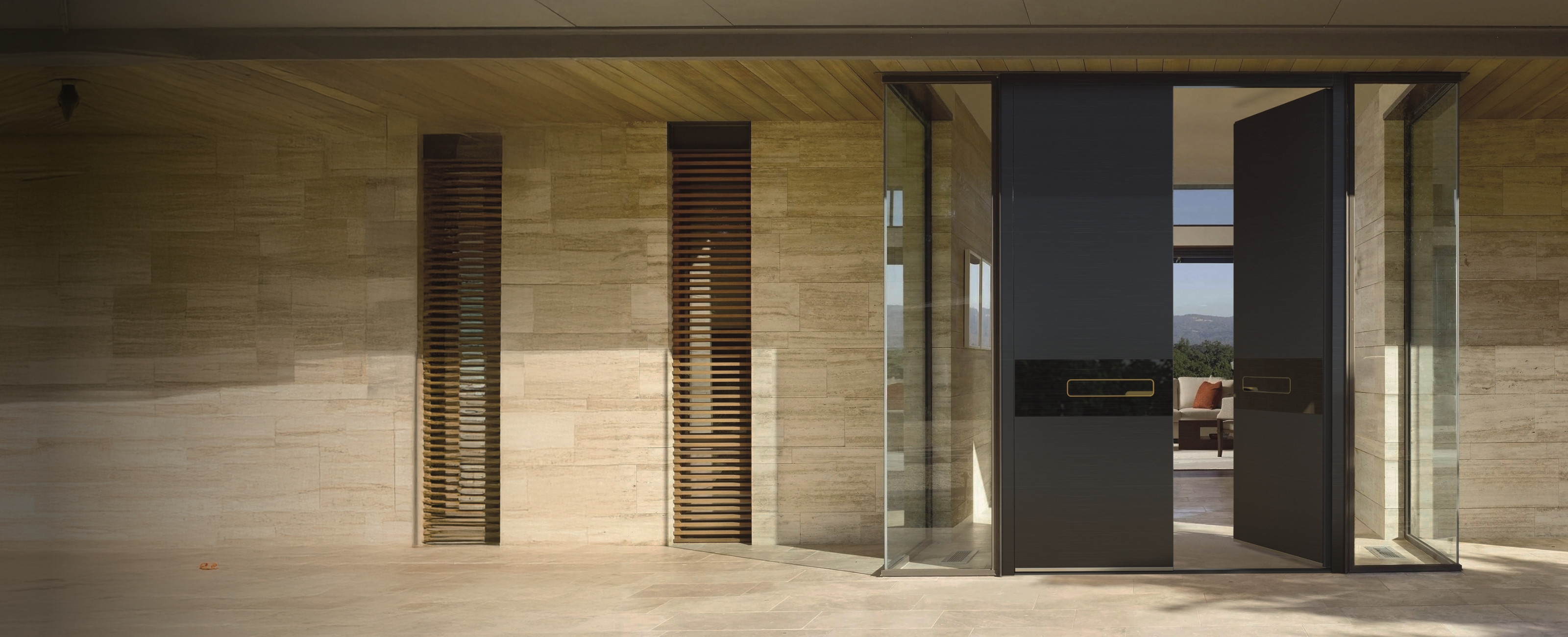 Aluminium front doors