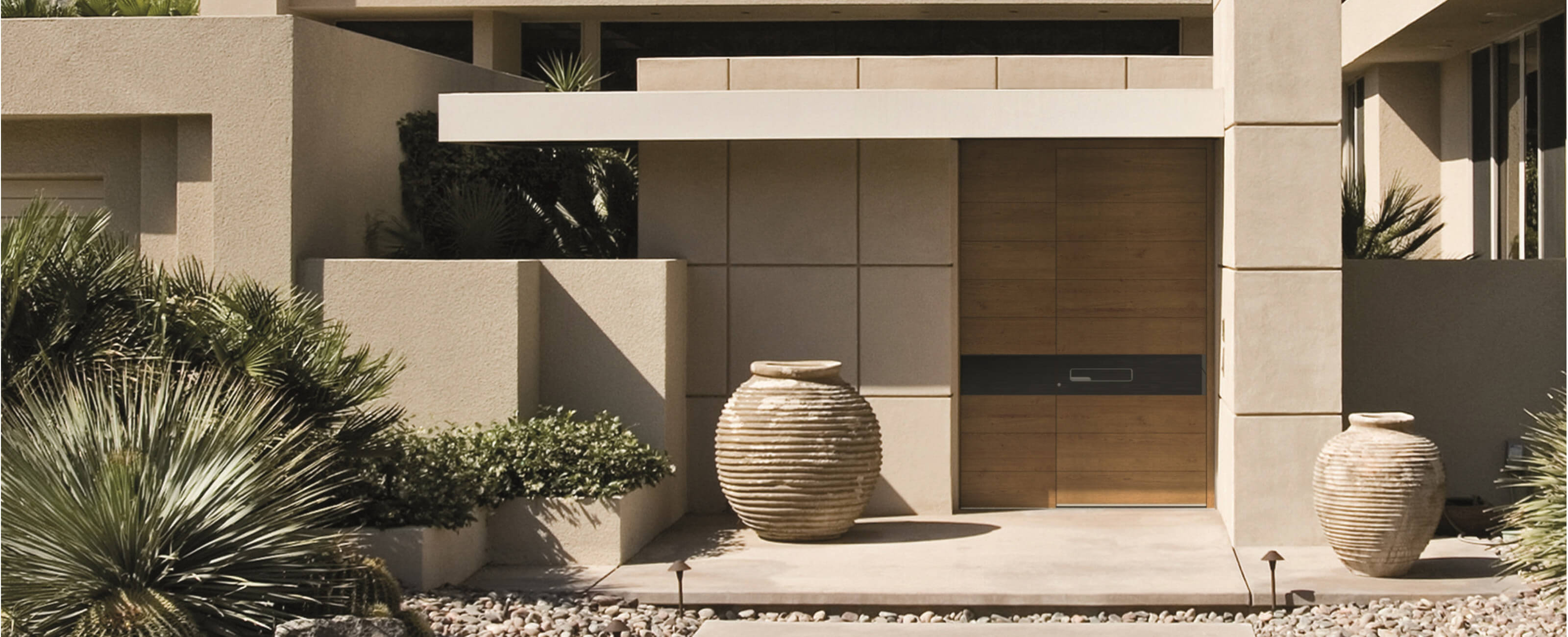 Walnut front doors